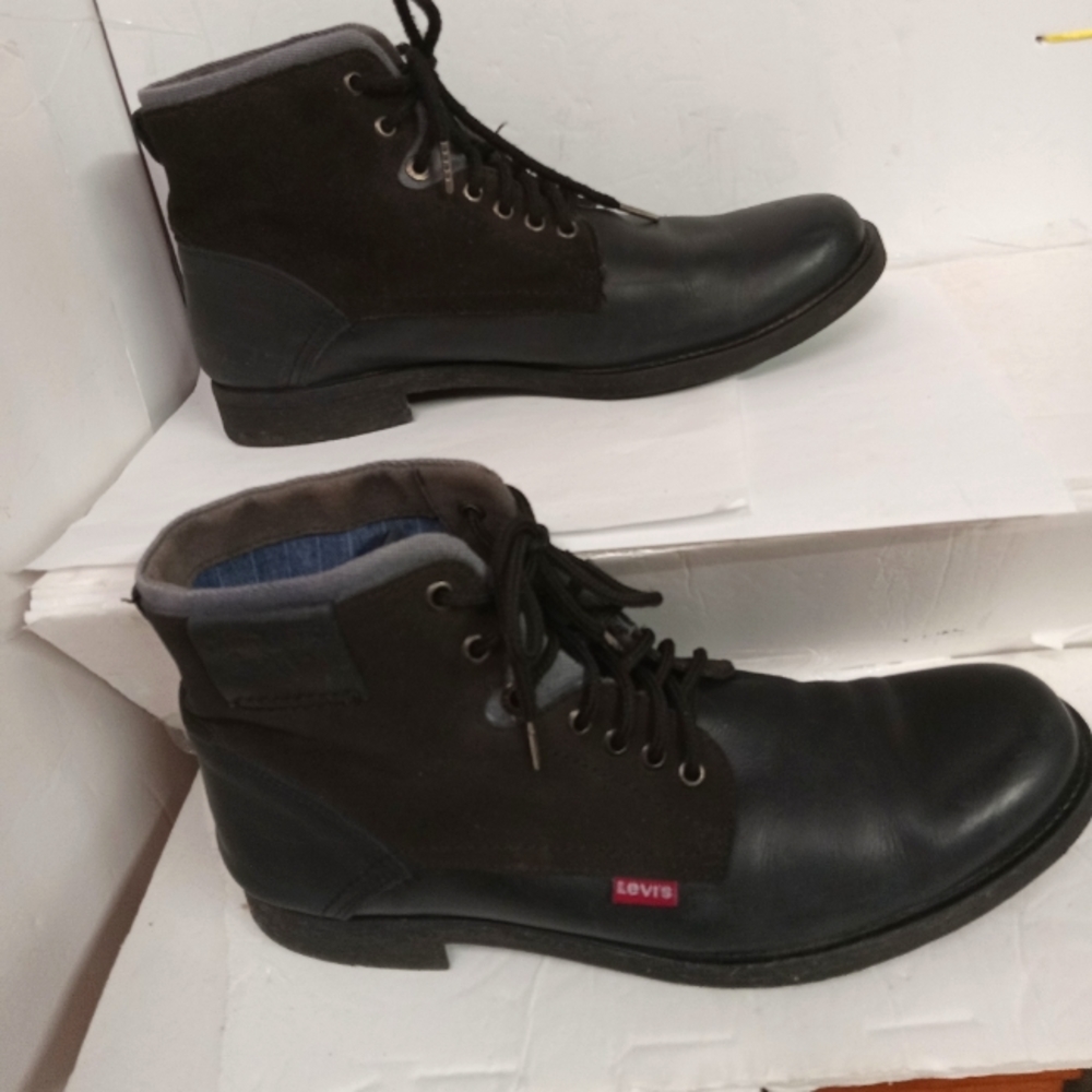Levis Men's Boots L219161 Grupe Industrial Leather & Suede Size 30.0/ USA 12